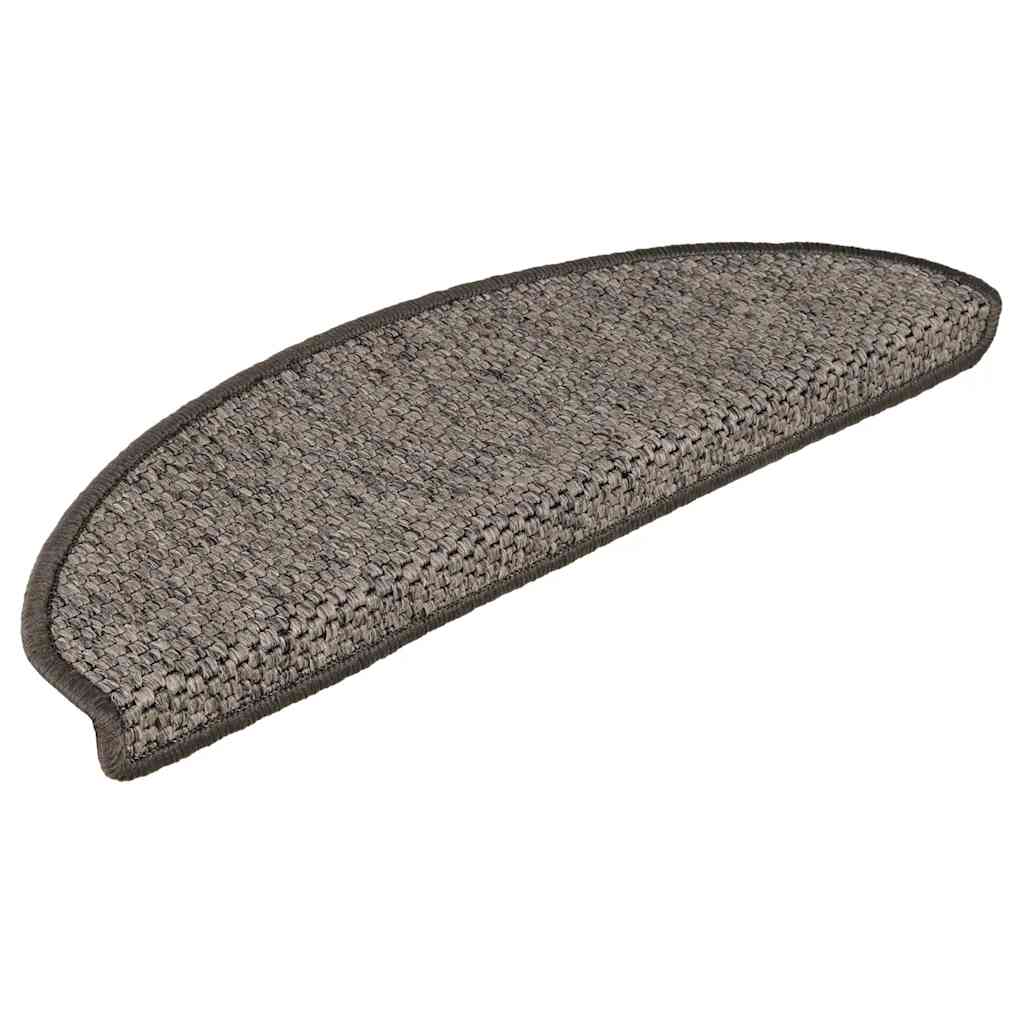 VidaXL Stufenmatten selbstklebend Sisaloptik 30 Stk. 65x21x4 cm Grau-Beige