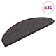 VidaXL Stufenmatten selbstklebend Sisaloptik 30 Stk. 65x21x4 cm Anthrazit