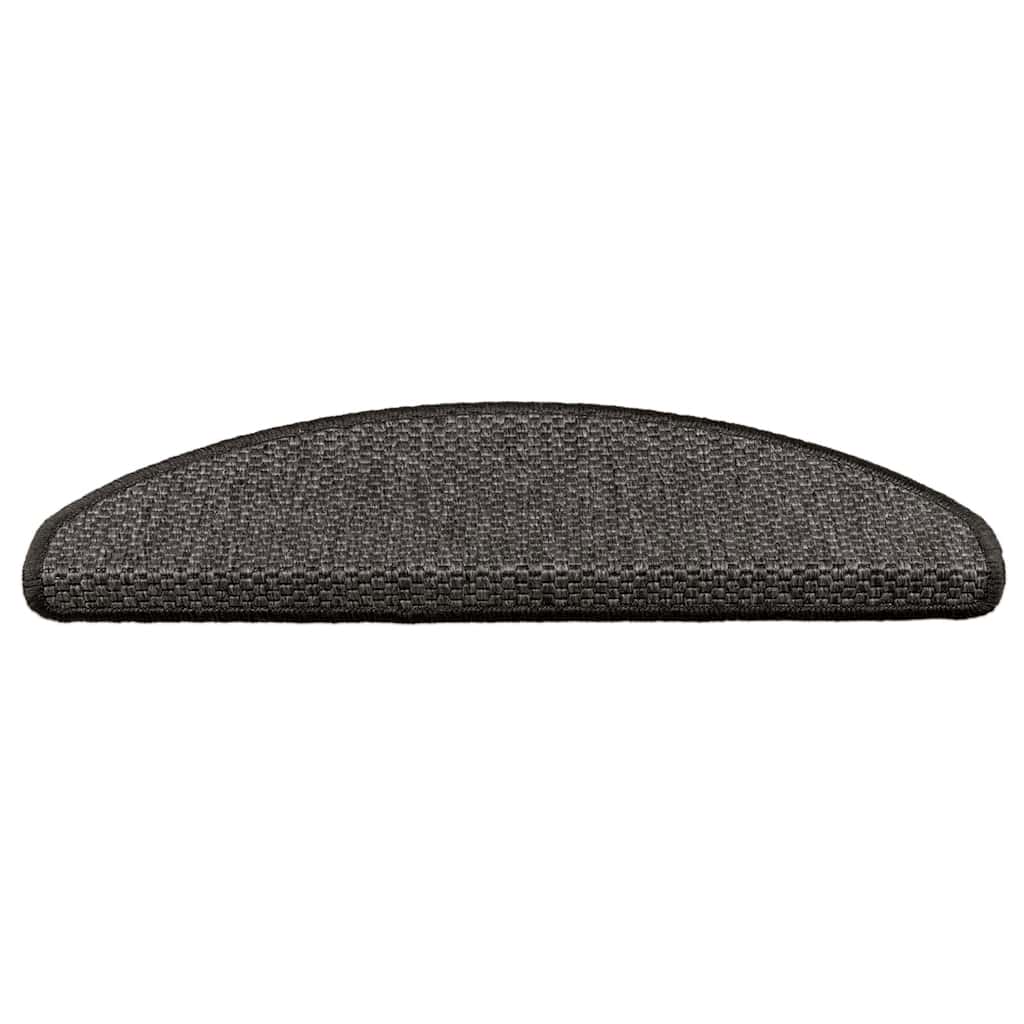 VidaXL Stufenmatten selbstklebend Sisaloptik 30 Stk. 65x21x4 cm Anthrazit