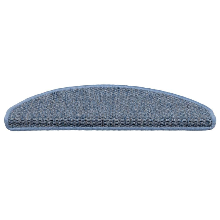VidaXL Stufenmatten selbstklebend Sisaloptik 30 Stk. 65x21x4 cm Blau