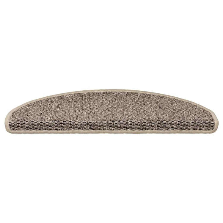 VidaXL Stufenmatten selbstklebend Sisaloptik 30 Stk. 65x21x4 cm Dunkelbeige