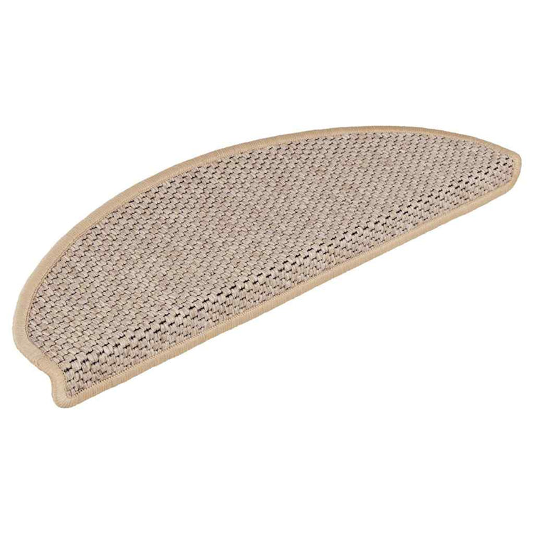VidaXL Stufenmatten Sisaloptik selbstklebend 30 Stk 65x21x4 cm Hellbeige
