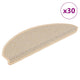 Vidaxx Stufenmatten selbstklebend Sisaloptik 30 Stk 65x21x4 cm Berber
