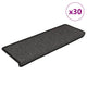 VidaXL Stufenmatten selbstklebend Sisaloptik 30 Stk. 65x21x4 cm Anthrazit