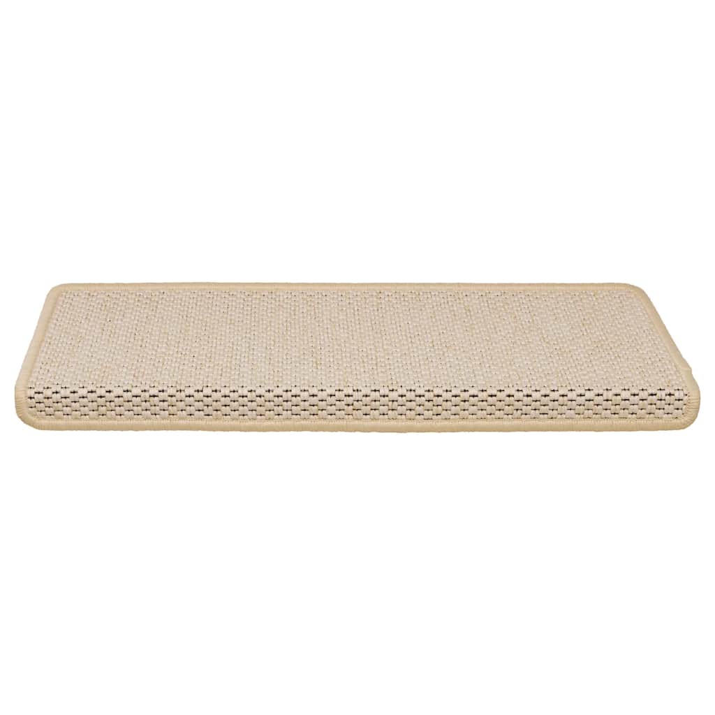 VidaXL Stufenmatten selbstklebend 30 Stk. Sisaloptik 65x21x4 cm Berber