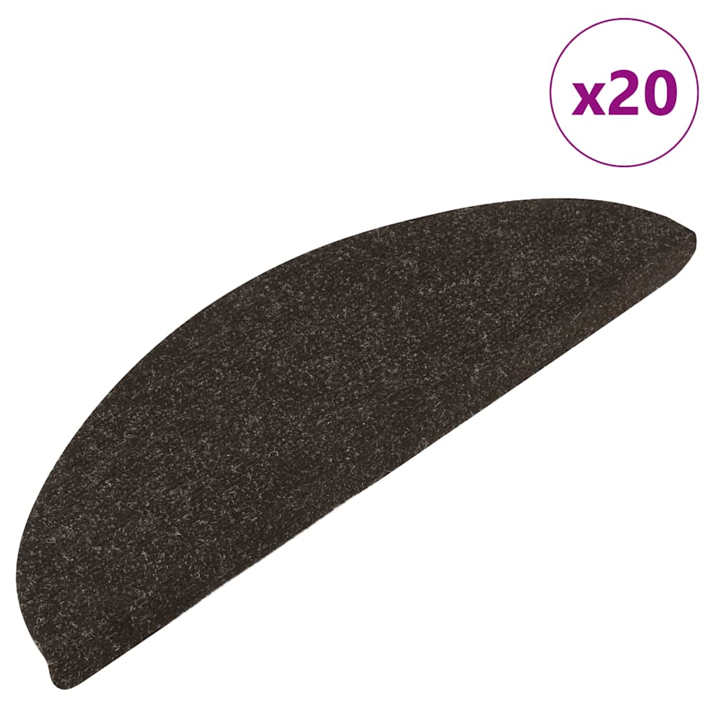 Vidaxx Stufenmatten selbstklebend 20 Stück 56x17x3 cm Anthrazit