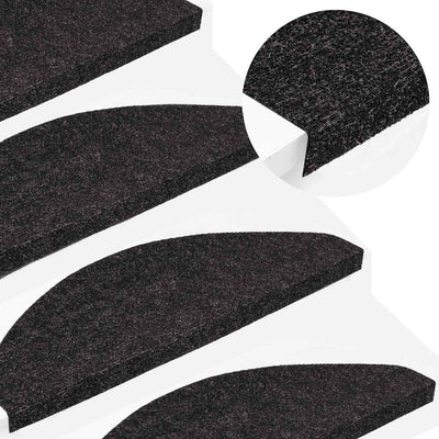 VidaXL Stufenmatten selbstklebend 30 Stück 65x22,5x3,5 cm Anthrazit