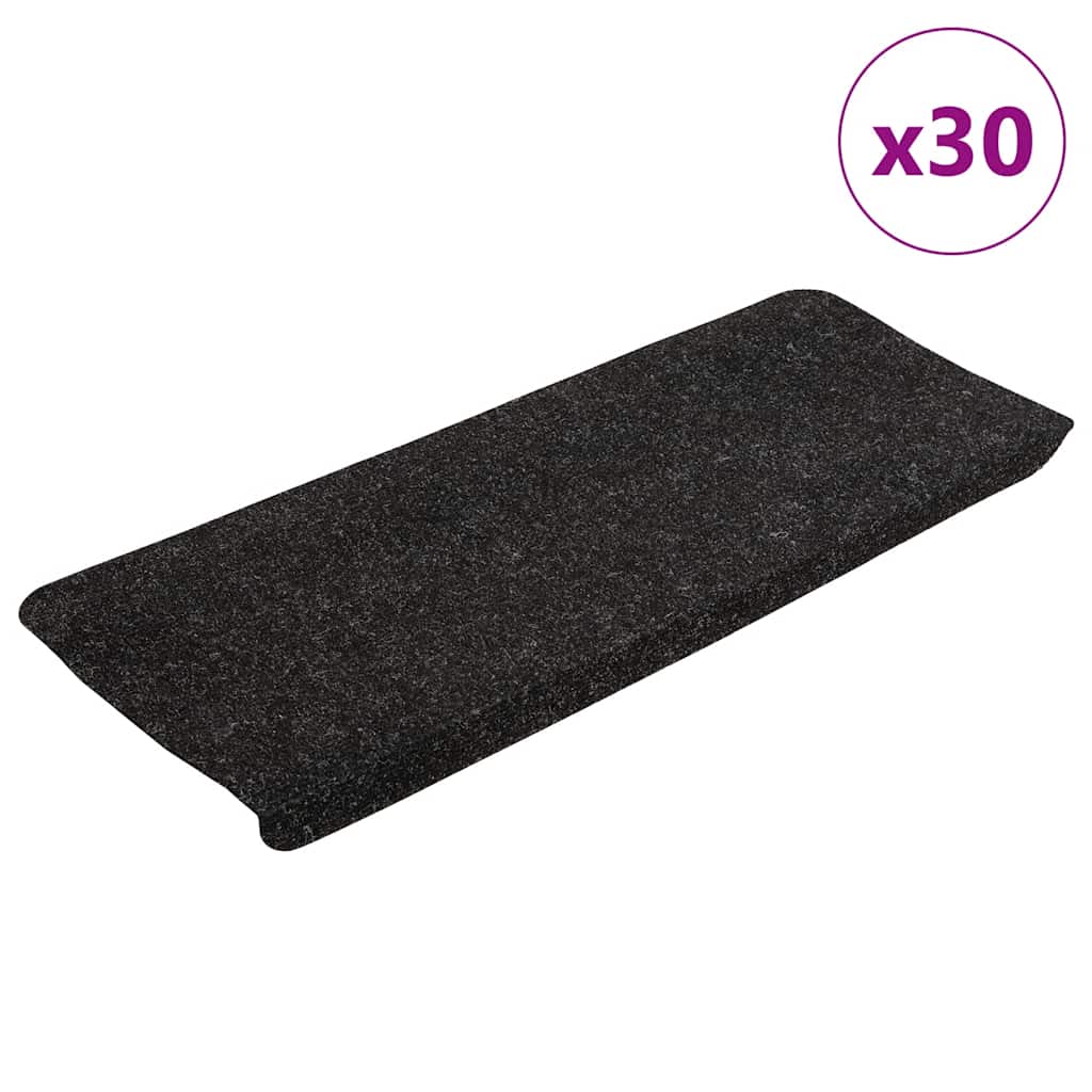 VidaXL Stufenmatten selbstklebend 30 Stück 65x24,5x3,5 cm Anthrazit