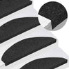 VidaXL Stufenmatten selbstklebend 30 Stück 65x22,5x3,5 cm schwarz