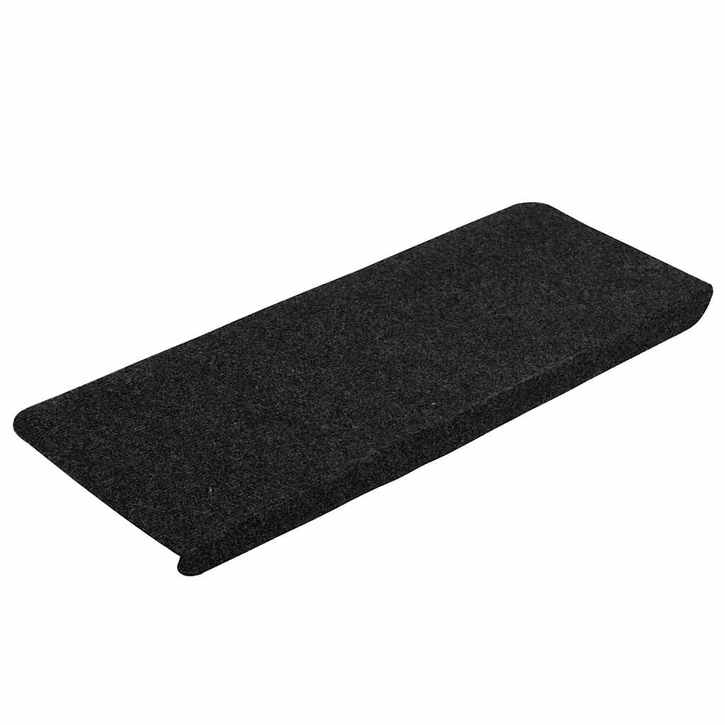 VidaXL Stufenmatten selbstklebend 30 Stück 65x24,5x3,5 cm schwarz