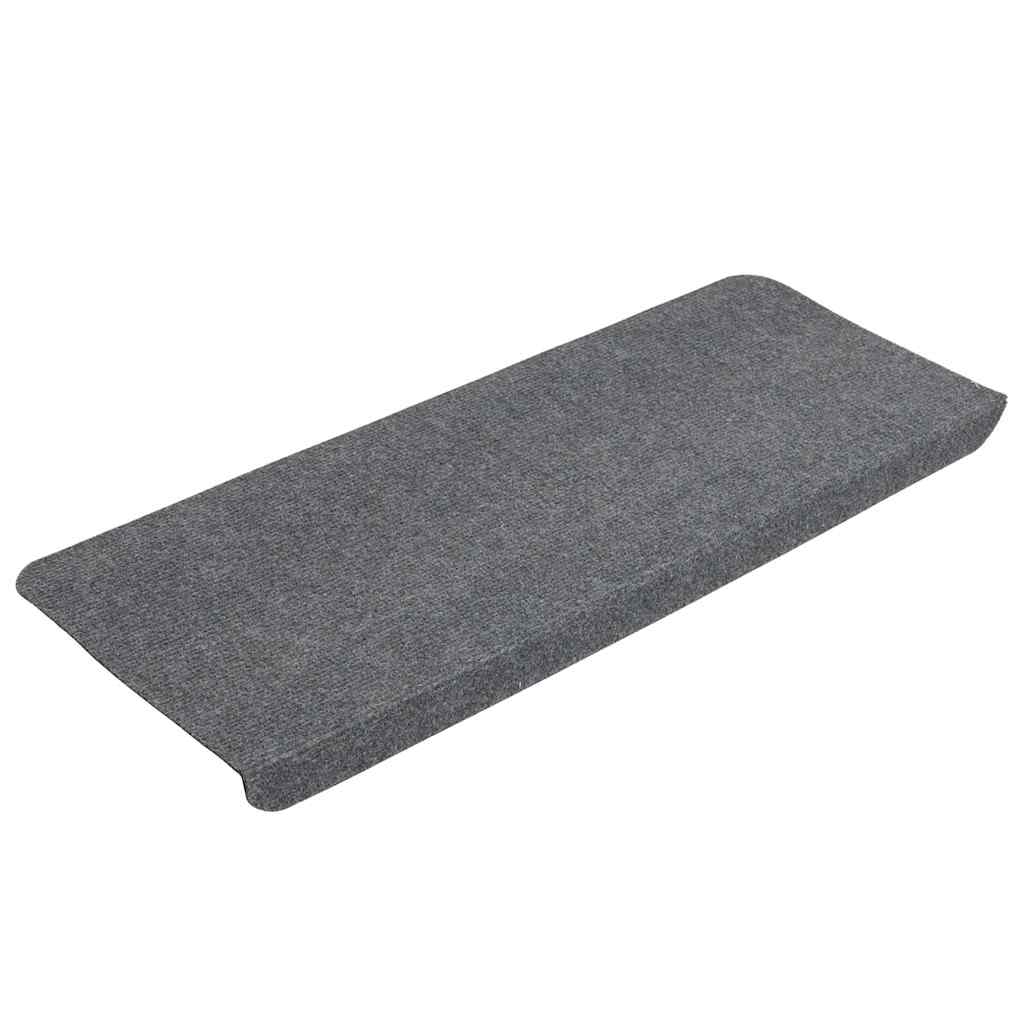 VidaXL Stufenmatten selbstklebend 30 Stück 65x24,5x3,5 cm grau