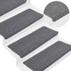 VidaXL Stufenmatten selbstklebend 30 Stück 65x24,5x3,5 cm grau