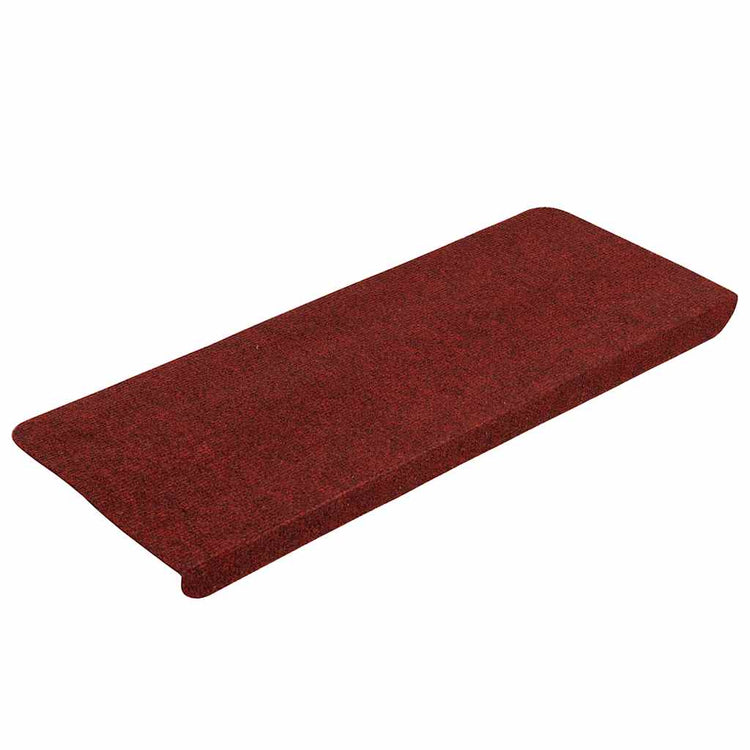 VidaXL Stufenmatten selbstklebend 30 Stück 65x22,5x3,5 cm rot