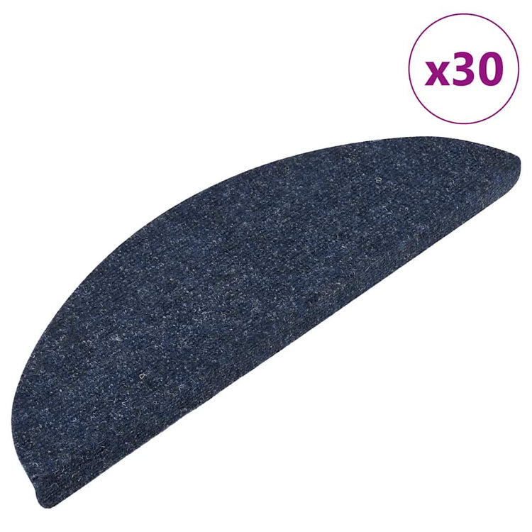 VidaXL Stufenmatten selbstklebend 30 Stück 56x17x3 cm blau