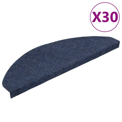VidaXL Stufenmatten selbstklebend 30 Stück 65x22,5x3,5 cm blau