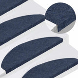 VidaXL Stufenmatten selbstklebend 30 Stück 65x22,5x3,5 cm blau - afbeelding 1