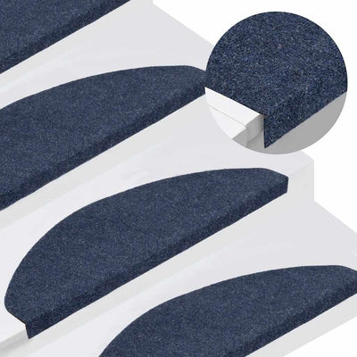 VidaXL Stufenmatten selbstklebend 30 Stück 65x22,5x3,5 cm blau