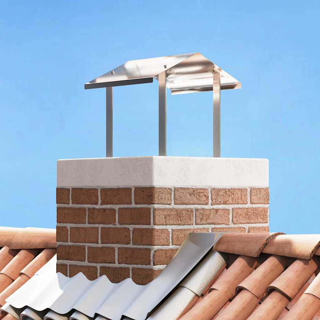 Vidaxx Rauchhaube Silber 40 x 40 x 37,5 cm Edelstahl