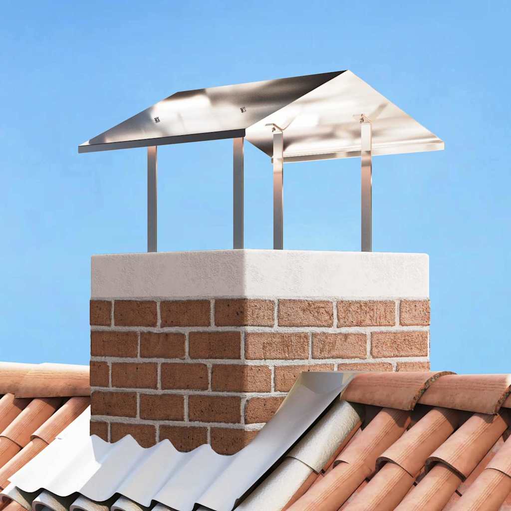 Vidaxx Rauchhaube Silber 60 x 60 x 38 cm Edelstahl