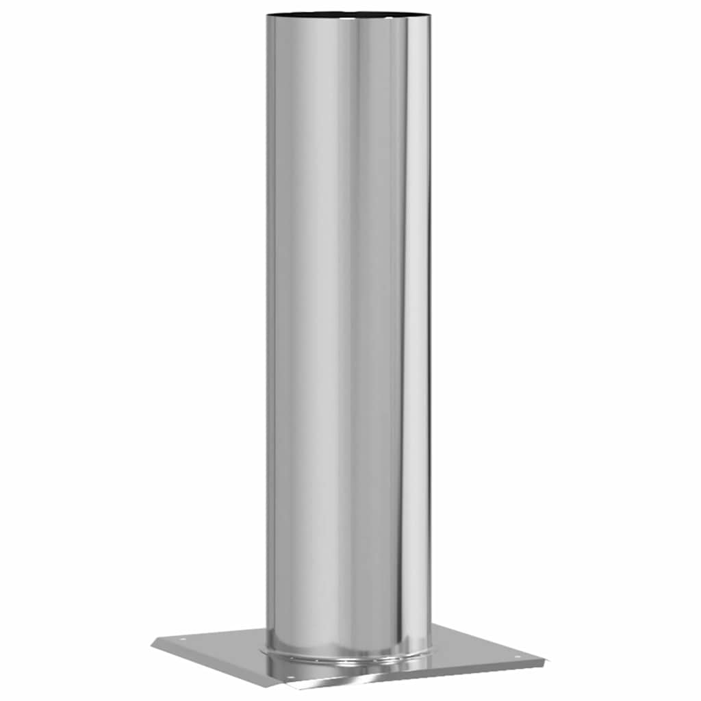 Vidaxx Kaminkopfverlängerung Silber 24 x 24 x 50 cm Edelstahl