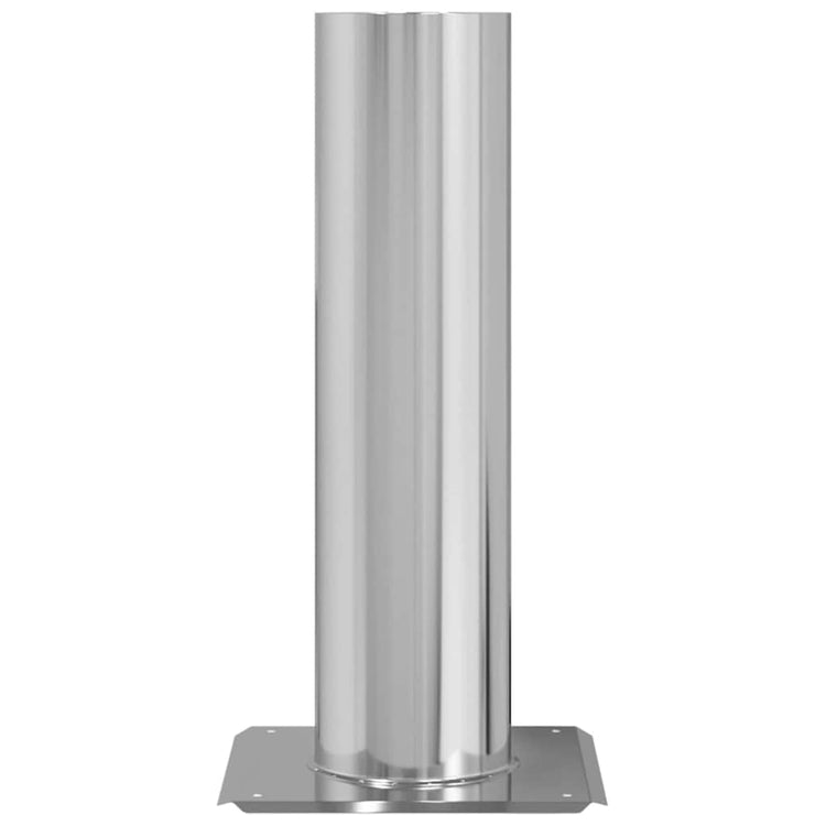 Vidaxx Kaminkopfverlängerung Silber 24 x 24 x 50 cm Edelstahl