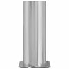 Vidaxl Kaminkopfverlängerung Silber 29 x 29 x 50 cm Edelstahl