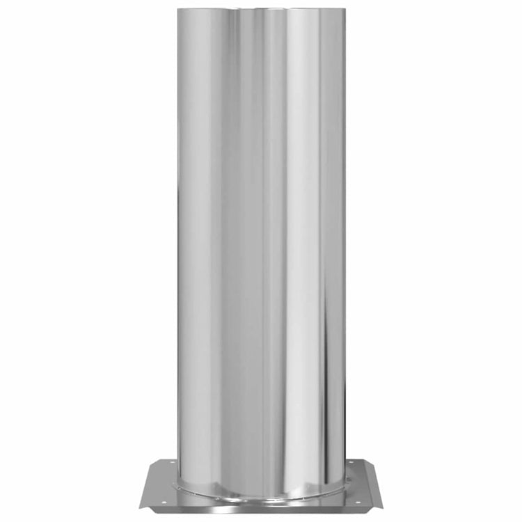 Vidaxl Kaminkopfverlängerung Silber 29 x 29 x 50 cm Edelstahl