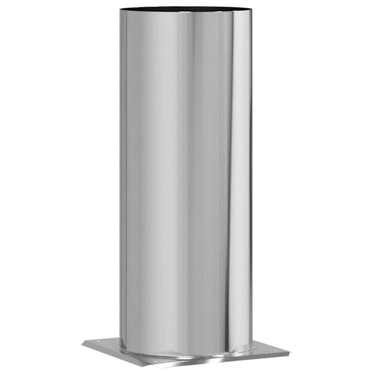 Vidaxl Kaminkopfverlängerung Silber 31 x 31 x 50 cm Edelstahl