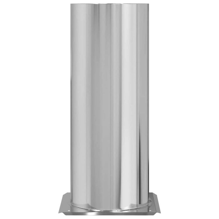 Vidaxl Kaminkopfverlängerung Silber 31 x 31 x 50 cm Edelstahl