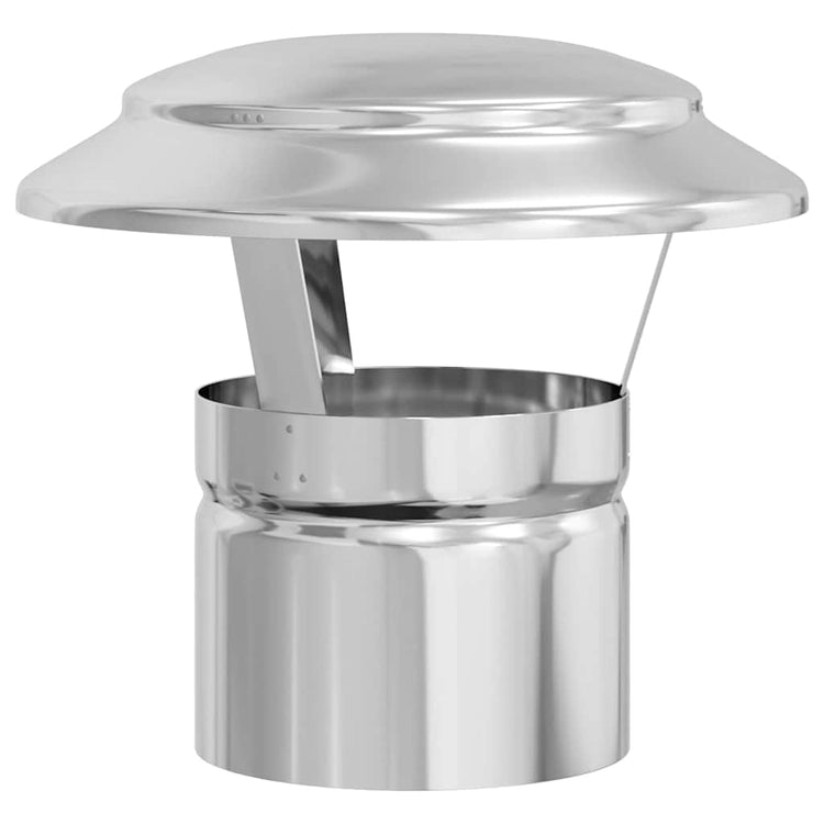 Vidaxx Regenschutz für Kamin Silber 20 x 20 x 18 cm