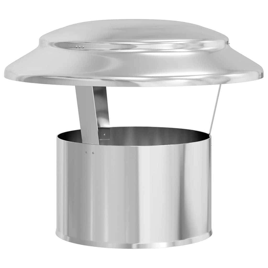 Vidaxx Regenschutz für Kamin Silber 25 x 25 x 20 cm