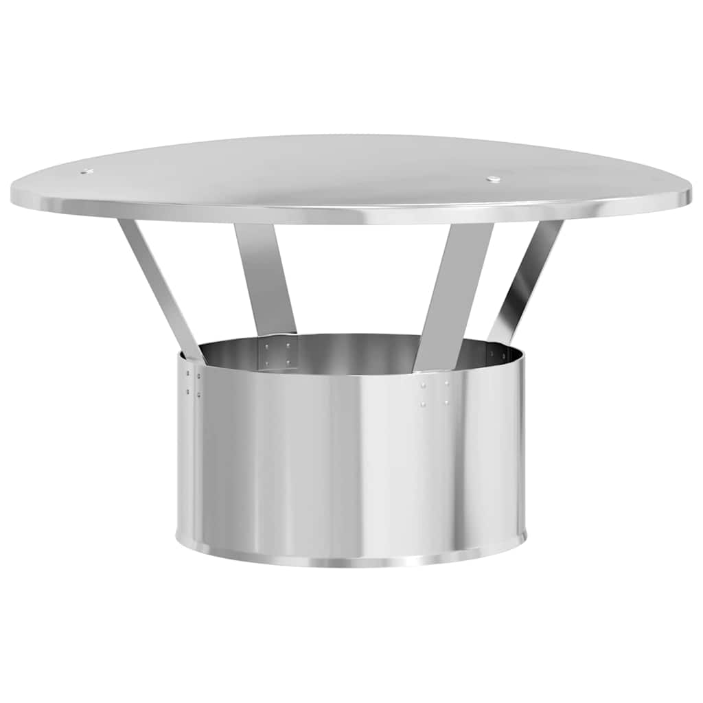 Vidaxx Regenschutz für Kamin Silber 35 x 35 x 20 cm