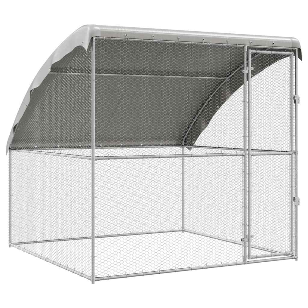 Vidaxl Hühnerstall Silber 2 x 2 x 2 m aus verzinktem Stahl