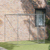 VidaXL Hundebox Silber 200 x 200 x 200 cm verzinkter Stahl - afbeelding 1
