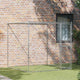 VidaXL Hundebox Silber 200 x 200 x 200 cm verzinkter Stahl