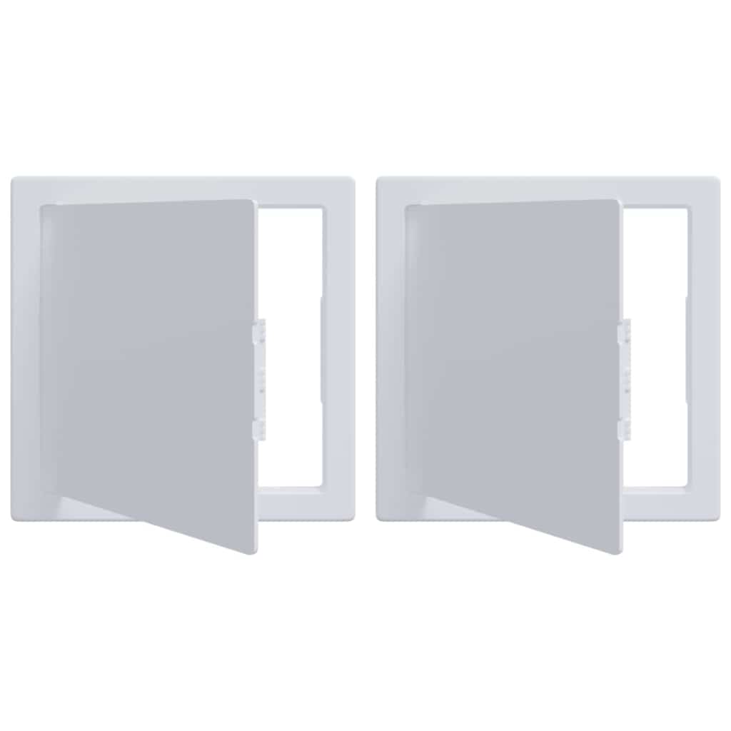 Vidaxx Zugangsplatten 2 Stück weiß 15 x 15 cm ABS-Kunststoff