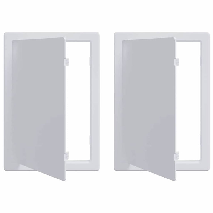 Vidaxx Zugangsplatten 2 Stück weiß 15 x 23 cm ABS-Kunststoff