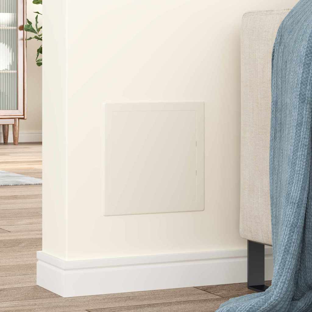 Vidaxx Zugangsplatten 2 Stück weiß 20 x 20 cm ABS-Kunststoff