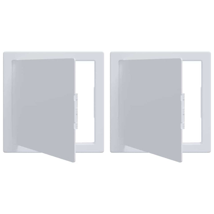 Vidaxx Zugangsplatten 2 Stück weiß 20 x 20 cm ABS-Kunststoff