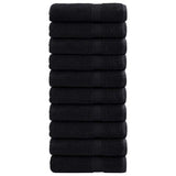 VidaXL Gästehandtuch Solund 25 Stk. Schwarz 100 x 150 cm 550 g/qm - afbeelding 2