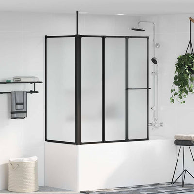 Vidaxx weiße Duschwand 120 x 70 x 137 cm Aluminium