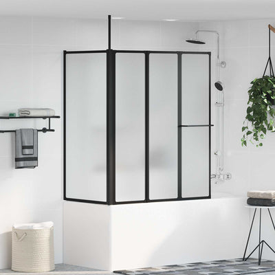 Vidaxx weiße Duschwand 120 x 70 x 137 cm Aluminium