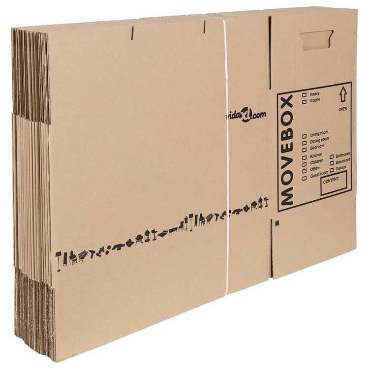 Vidaxl Umzugskarton 20 Stück Natur 59 x 31,5 x 31,5 cm Karton