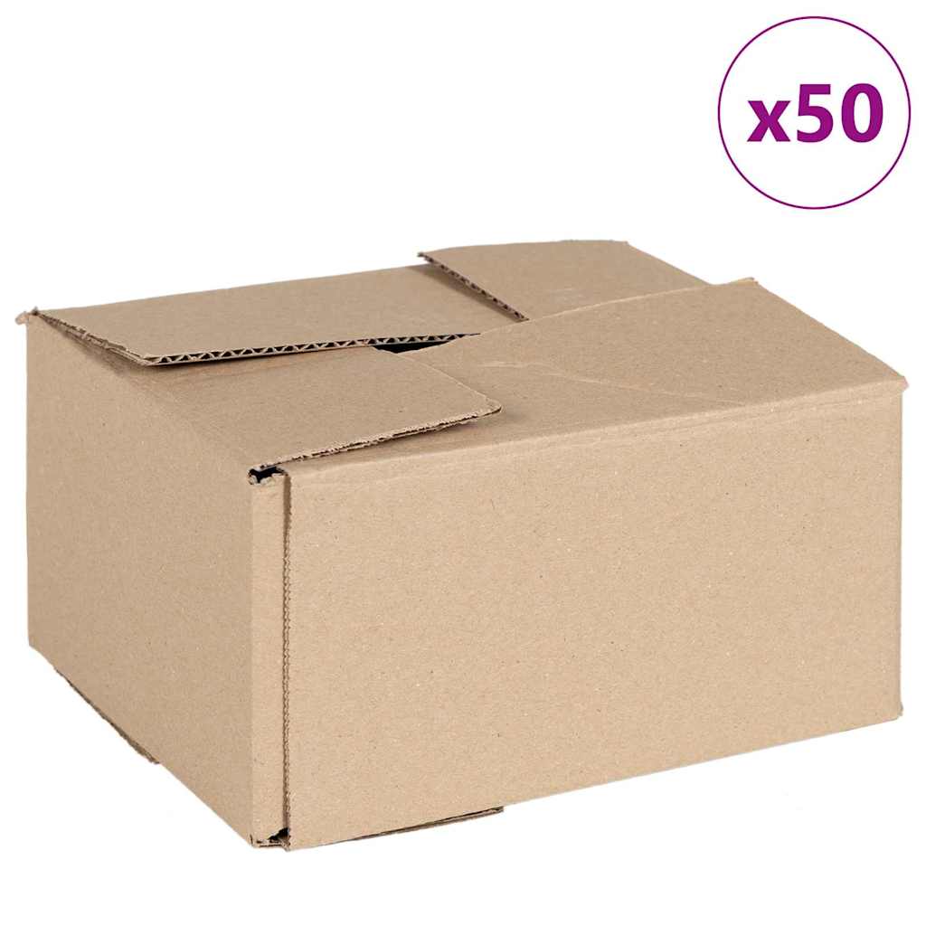 Vidaxx Faltbox mit Aufbewahrung 50 Stück Natur 20 x 15 x 10 cm Karton