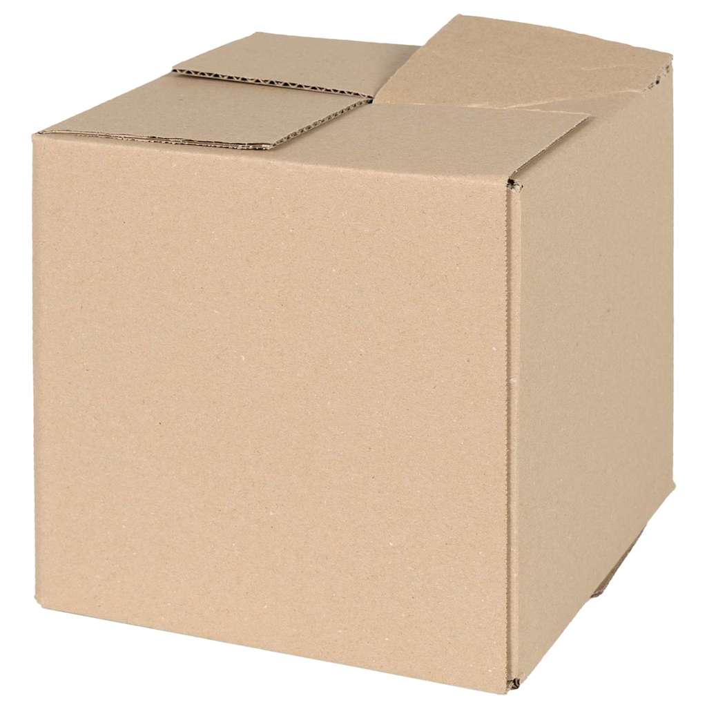 Vidaxx Faltbox mit Aufbewahrung 50 Stück Natur 20 x 20 x 20 cm Karton