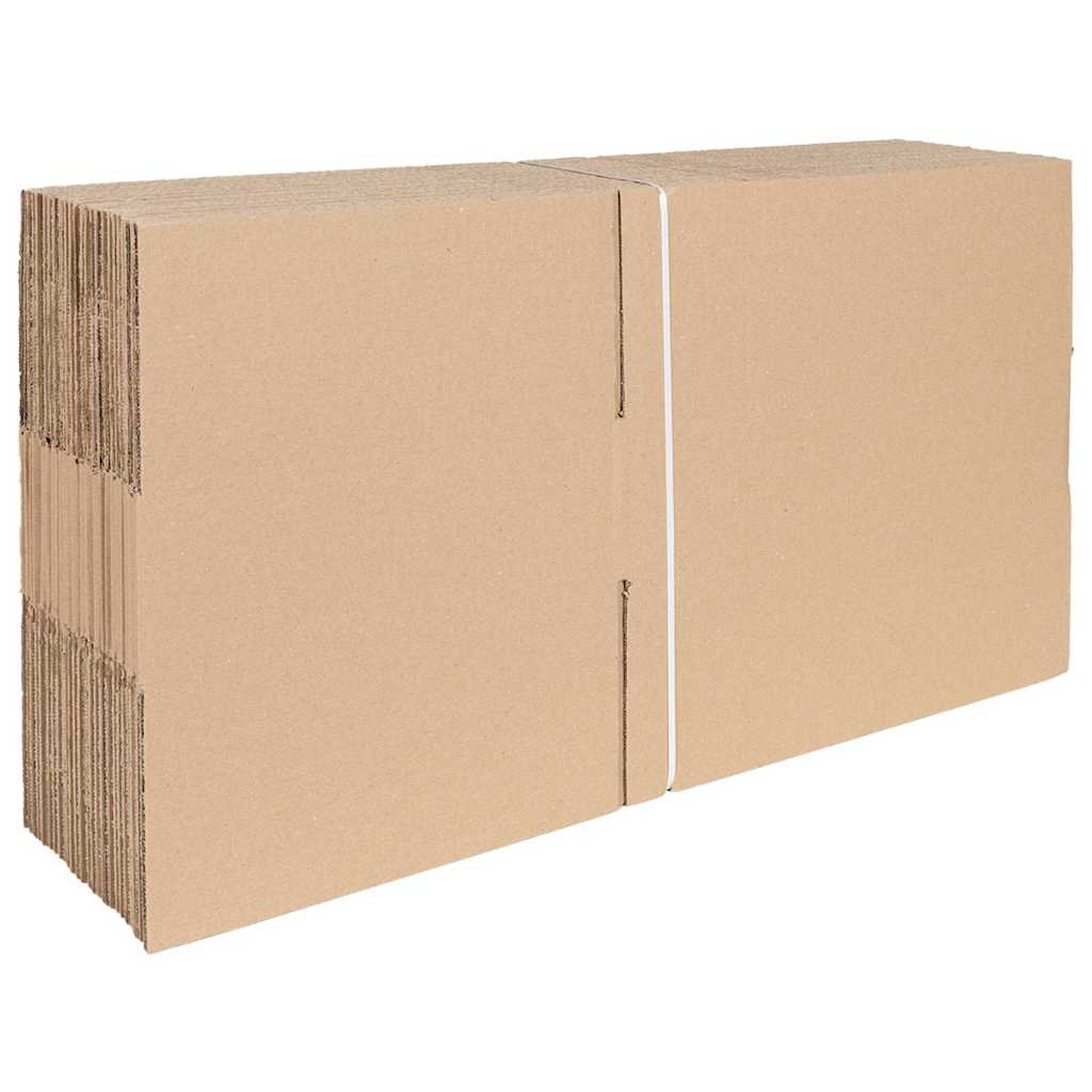 Vidaxx Faltbox mit Aufbewahrung 50 Stück Natur 40 x 30 x 10 cm Karton