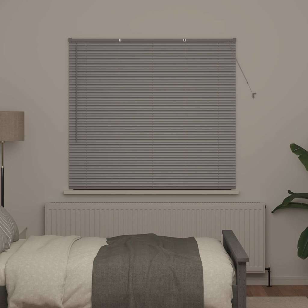 Vidaxx Jalousien Silber 130 x 145 cm Aluminium