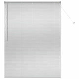 Vidaxx Jalousien Silber 175 x 135 cm Aluminium - afbeelding 2