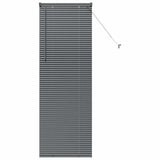 Vidaxx Jalousien Dunkelgrau 175 x 60 cm Aluminium - afbeelding 2