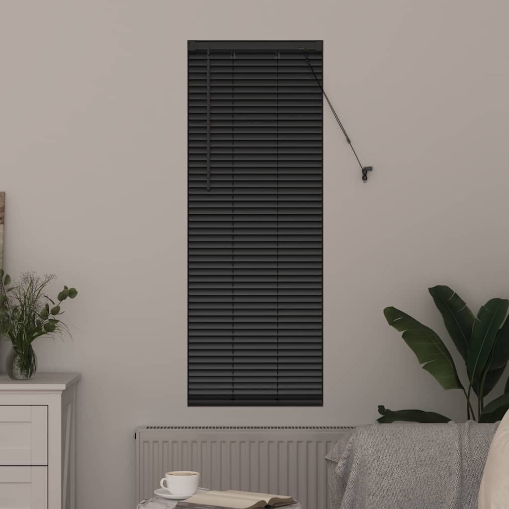 Vidaxx Jalousien Schwarz 130 x 40 cm Aluminium